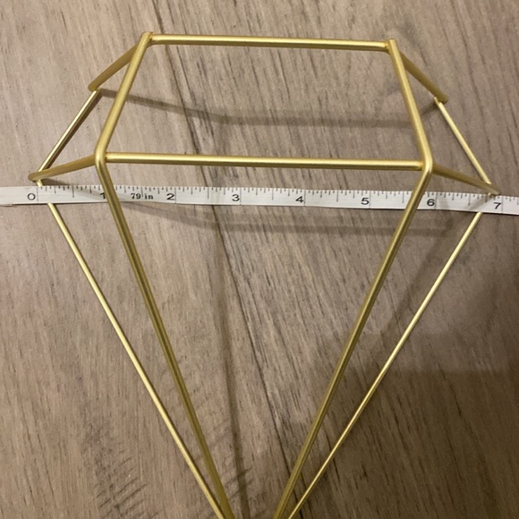 6 pc -large gold tone metal diamond shape wall art / craft projects - Picture 7 of 7